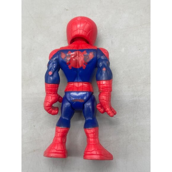 2018 Playskool Marvel Super Hero Adventures spiderman Figure Spiderman Toy READ - Picture 3 of 8